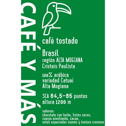 café de especialidad molido Brasil tostado